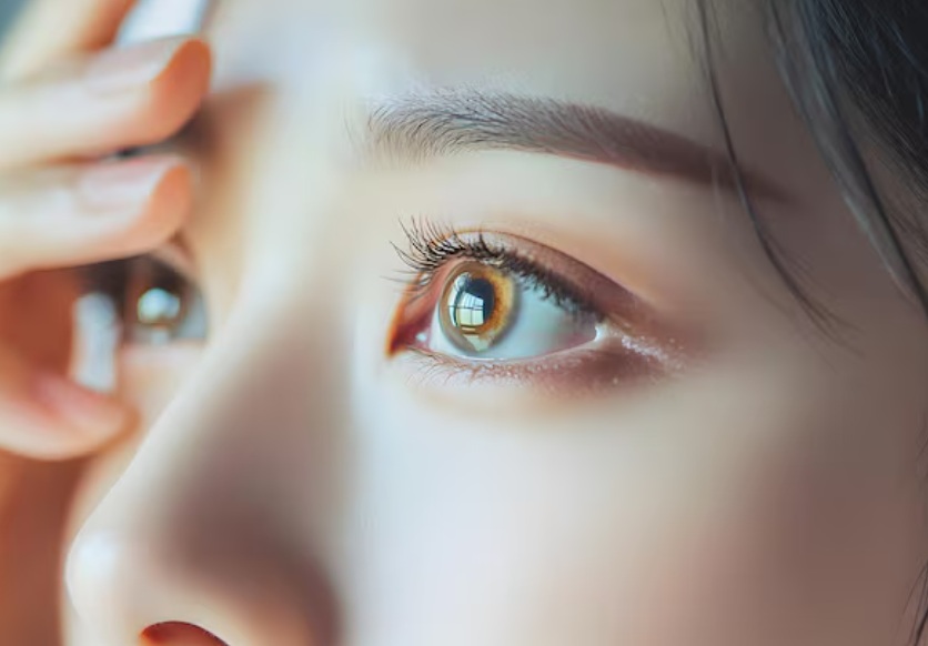 눈에 좋은 습관을 고민하는 모습