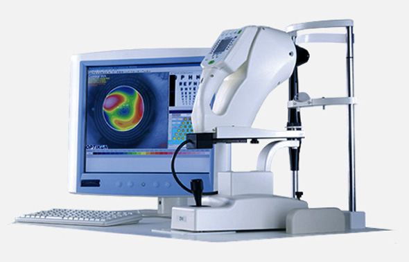 각막 지형도 검사기(Corneal Topographer) 장비 이미지